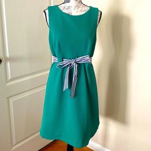 Jessica Howard green dress with waste tie